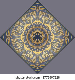 Ethnic Mandala ornament. Templates with mandalas. illustration for congratulation or invitation. Vector
