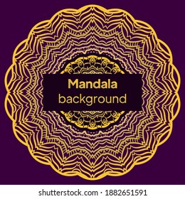 Ethnic Mandala ornament. Templates with mandalas. Vector illustration for congratulation or invitation.