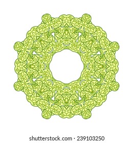 Ethnic mandala ornament. Vector illustration.