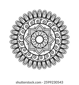 Ethnic Mandala Ornament with Vintage Artistic Inspiration