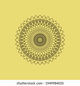 Ethnische Mandala-Muster-Vektorgrafik