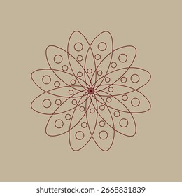 Ethnic mandala pattern vector illustration artwork