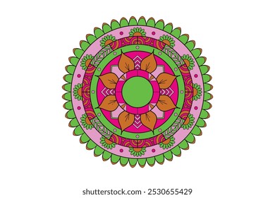 Ethnic Mandala Round Ornament Pattern Free Vector