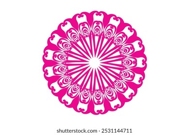 Ethnic Mandala Round Ornament Pattern Free Vector