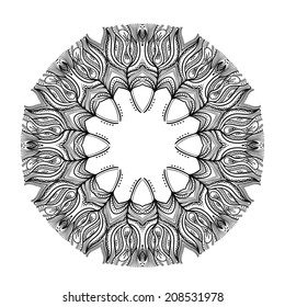 Ethnic mandala. Vector element for your design.Round pattern