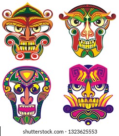 Ethnic masks or tribal masks