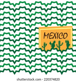 Ethnic Mexican background design in native style.