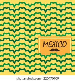 Ethnic Mexican background design in native style.
