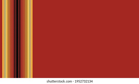 Ethnic mexican blanket pattern. Vector detailed serape design. Background with copy space for text. For banner, fliers, business card, restaurant menu, web background. Cinco de Mayo decor.
