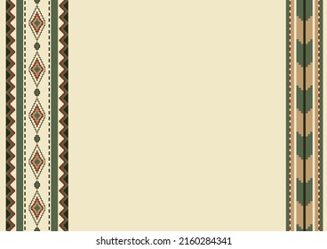 Patrón de manta de la etnia mexicana. Fondo vectorial con espacio de copia para texto. Para banner, tarjeta de visita, menú de restaurante, portada de folletos. Diseño de serape. Patrón vectorial del suroeste de los nativos estadounidenses.