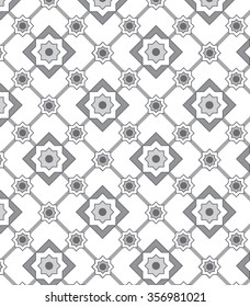 ethnic modern geometric flower pattern ornament background print design
