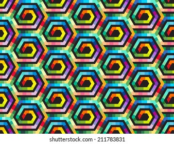 ethnic modern geometric seamless pattern ornament background print design