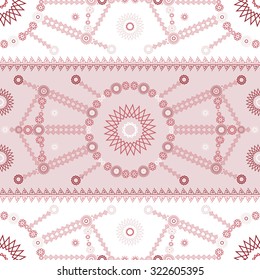 Ethnic modern geometric seamless pattern ornament. Vector ornamental background print design