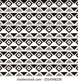 Ethnic monochrome pattern