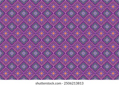 Ethnic monochrome seamless pattern. Background with Aztec geometric patterns. Print with a tribal theme. Fabric from the Navajo people. Abstract wallpaper in a modern style. Illustration in vector