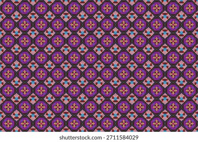 Patrón monocromo étnico sin fisuras. Fondo con patrones geométricos aztecas. Imprimir con un tema tribal. Tela del pueblo navajo. Fondo de pantalla abstracto en un estilo moderno. Ilustración en Vector 