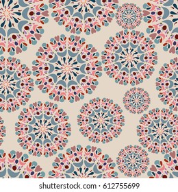 Ethnic mosaic pattern for ceramics and textile

