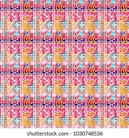 Ethnic motif, boho seamless pattern. Background texture. Wallpaper