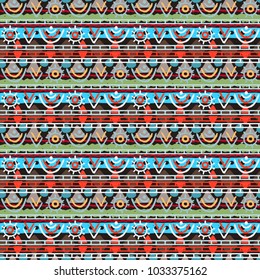 Ethnic motif, boho seamless pattern. Background texture. Wallpaper