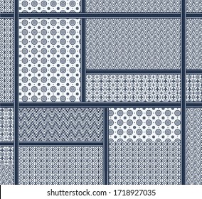 ethnic motif pattern design on white background