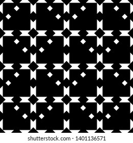 Ethnic motif. Seamless pattern. Crosses, rhombuses background. Folk ornament. Cross, diamond shapes wallpaper. Mosaics backdrop. Digital paper, textile print, abstract. Tribal vector.
