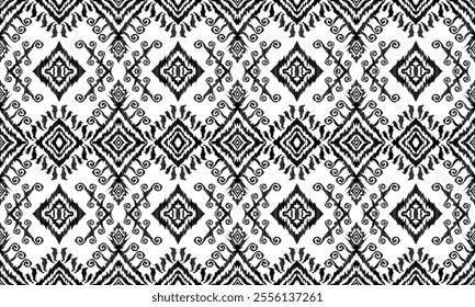 Ethnic motifs pattern for background, carpet, wallpaper, clothing, wrapping, batik, fabric, embroidery style vector illustration.