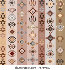 Ethnic motifs seamless pattern illustration