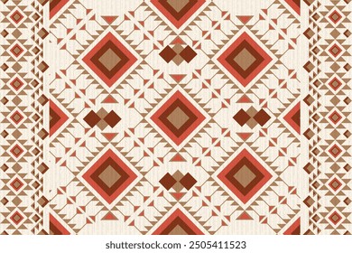 ethnic motifs or triangular motifs for fabrics, motifs, etc