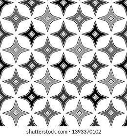 Ethnic motif.Tribal vector. Stars, rhombuses background. Seamless pattern. Crosses, diamonds ornament. Folk wallpaper.Mosaics backdrop. Digital paper, web design, textile print, abstract