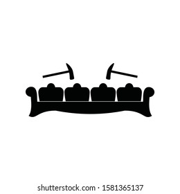 ethnic musical instrument icon vector. gamelan symbol