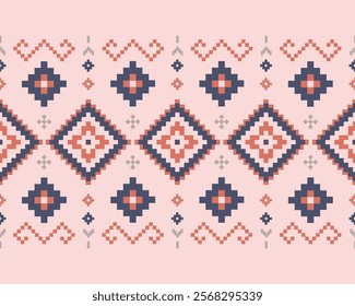 ethnic native pattern Seamless vector graphic illustration design by electronic fabric pattern