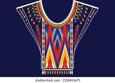 Ethnic Neck Collar Embroidery for fashion and other uses in vector. Geometric oriental pattern ethnic traditional flower necklace embroidery designs for women fashion clothes, shirts, blouses, dresses