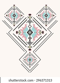 Ethnic Neck Embroidery for fashion and other uses in vector