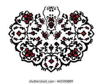 Ethnic Neck Embroidery for fashion and other uses in vector