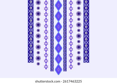 Ethnic Neck embroidery traditional pattern. Geometric native traditional oriental style. Designs for Neck embroidery, Neck wear, Neckline, Fabric, Cloth, Men and women fashion, Collar shirt, decor