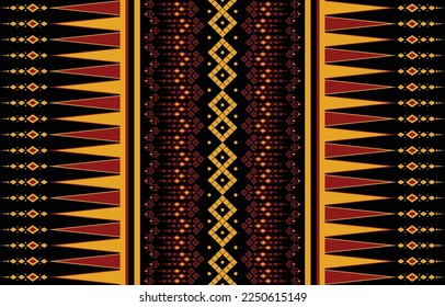 Ethnische alte orientalische Muster traditionelles Design für Hintergrund, Teppich, Tapete, Kleidung, Umhüllung, Batik, Stoff, Vektorgrafik Stickereistil.