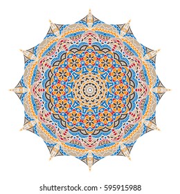 Ethnic Orient Pattern. Moroccan, Arabic or Indian Ornament. Mandala