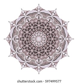 Ethnic Orient Pattern. Moroccan, Arabic or Indian Ornament. Mandala