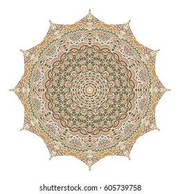 Ethnic Orient Pattern. Moroccan, Arabic or Indian Ornament. Mandala