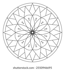 Um projeto decorativo étnico oriental para tatuagens e ornamentos
