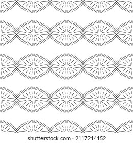Ethnic oriental geometric seamless patterns. Vector illustraion. Home decor, fabric, wallpaper.