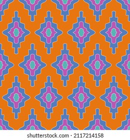 Ethnic oriental geometric seamless patterns. Vector illustraion. Home decor, fabric, wallpaper.