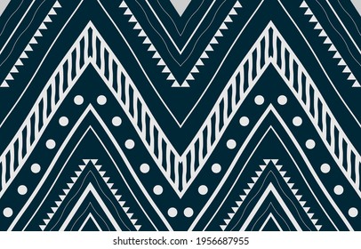 Patrón étnico oriental ikat tradicional Diseño para fondo, alfombra, papel pintado, ropa, envoltura, tela, ilustración vectorial.