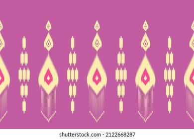 ethnic oriental ikat pattern traditional Design for background,carpet,wallpaper,clothing,wrapping,Batik,fabric,embroidery style.
