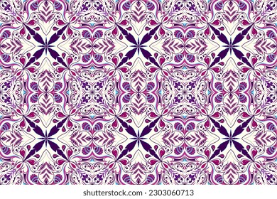 Patrón étnico oriental ikat tradicional Diseño para fondo, alfombra, papel pintado, ropa, envoltura, batismo, tela, vector. Tira decorativa para textiles.