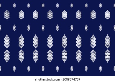 Ethnic oriental ikat seamless pattern traditional Design for fabric, clothing, batik, wrapping, carpet, wallpaper, vector illustrations.