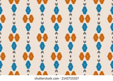Ethnic oriental ikat seamless pattern traditional. Fabric Indian style. Design for background, wallpaper, vector illustration, fabric, clothing, carpet, textile, batik, embroidery.