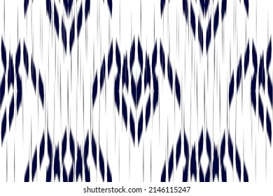 Ethnic oriental ikat seamless pattern traditional. Design for background, wallpaper, vector illustration, fabric, clothing, carpet, textile, batik, embroidery.