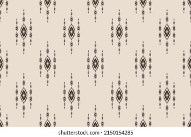 Patrón tradicional de ikat oriental étnico sin fisuras. Tela de estilo indio. Diseño para fondo, papel pintado, ilustración vectorial, tela, ropa, alfombra, textil, batik, bordado.