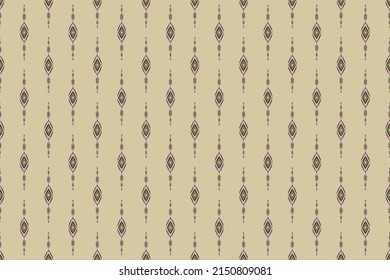 Ethnic oriental ikat seamless pattern traditional. Fabric Indian style. Design for background, wallpaper, vector illustration, fabric, clothing, carpet, textile, batik, embroidery.